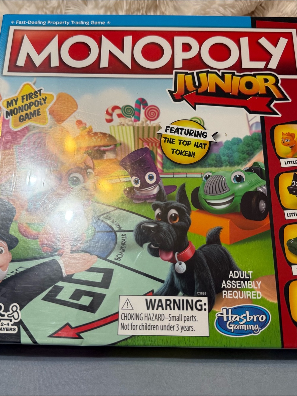 Hasbro Monopoly Junior Board Game - Red, Green, Black